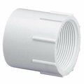 Sujetadores 2 in. 280 PSI PVC Schedule 40 Female Adapter, White SU3283455